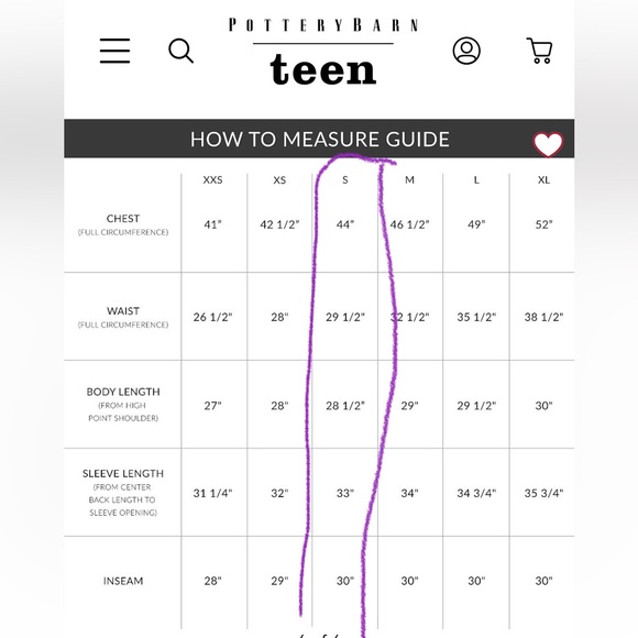 Hello Kitty pottery barn teen PJs Hearts Organic Cotton Percale Pajama Set small - Picture 6 of 16